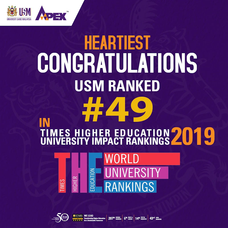 School Of Civil Engineering Usm Times Higher Education The University Global Impact Rankings Usm 1 In Malaysia 49 In The World